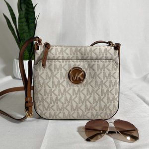 Michael Kors Samira Vanilla Shoulder Bag